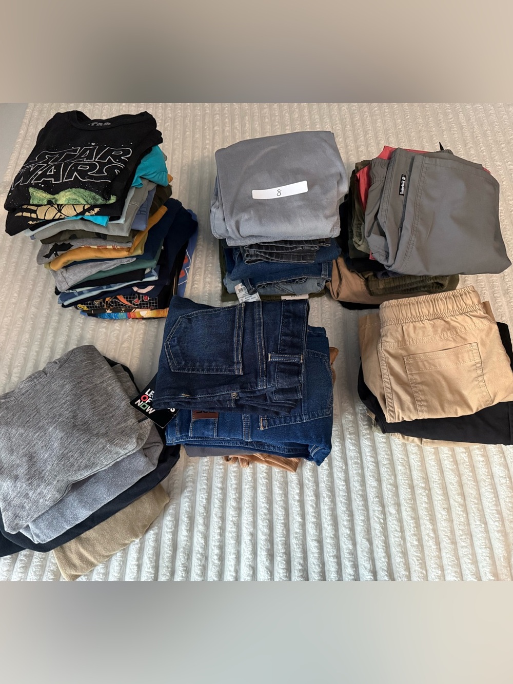 Assorted boys clothes - size 8 - 58 items